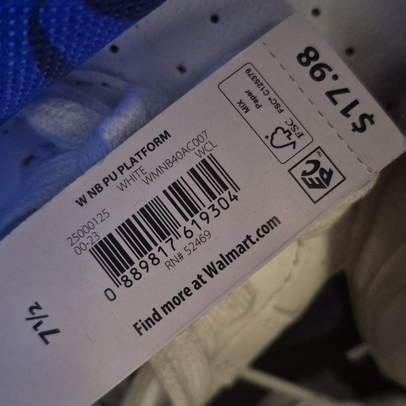 Woman's White Memory Foam Sneakers - Picture 6 of 6